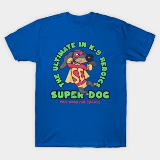 Funny Cute Super Hero Doxie Dachshund Dog T-Shirt